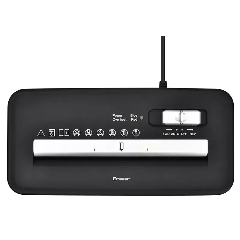 Smulkintuvas TRACER Edge10L kryžminis pjūvis, 10 lapų talpa, 6 mm pjūvis, 10 L krepšelis, juodas