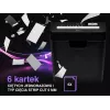 Smulkintuvas TRACER Edge10L kryžminis pjūvis, 10 lapų talpa, 6 mm pjūvis, 10 L krepšelis, juodas