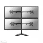 Neomounts NM-D335D4BLACK Monitorių stovas 10-27 colių, Spaustuvas/Ant stalo/Prakišamas, 8 kg, VESA 75x75/100x100 mm, Juodas