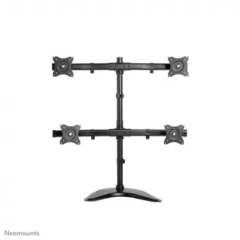 Neomounts NM-D335D4BLACK Monitorių stovas 10-27 colių, Spaustuvas/Ant stalo/Prakišamas, 8 kg, VESA 75x75/100x100 mm, Juodas