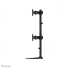 Neomounts NM-D335D4BLACK Monitorių stovas 10-27 colių, Spaustuvas/Ant stalo/Prakišamas, 8 kg, VESA 75x75/100x100 mm, Juodas