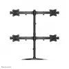 Neomounts NM-D335D4BLACK Monitorių stovas 10-27 colių, Spaustuvas/Ant stalo/Prakišamas, 8 kg, VESA 75x75/100x100 mm, Juodas