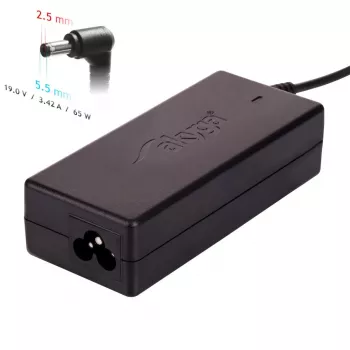 Akyga AK-ND-01 nešiojamojo kompiuterio maitinimo adapteris – 19V/3.42A, 65W, 5.5 x 2.5 mm kištukas