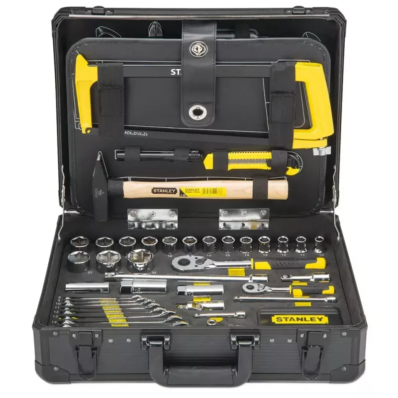 Mechanikos įrankių rinkinys Stanley STMT98109-1 142 įrankiai Juoda Geltona