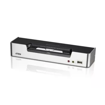 ATEN CS1642A 2 prievadų USB DVI dvigubo vaizdo KVM jungiklis su garsu ir USB 2.0 šakotuvu (įskaitant KVM laidus)