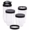 Stalo blenderis Adler AD 4084 Smoothie Set – 500 W (maks. 1200 W), 0,7 L stiklinis indas, nuimamas dubuo, juodas