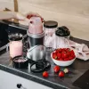 Stalo blenderis Adler AD 4084 Smoothie Set – 500 W (maks. 1200 W), 0,7 L stiklinis indas, nuimamas dubuo, juodas