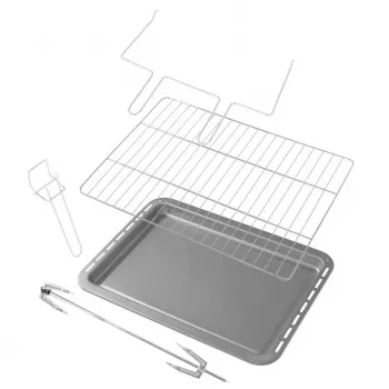 Mini orkaitė Adler AD 6030 — 30 L / 1500 W, mechaninis laikmatis, rotiseris, 230°C, laisvai pastatoma, juoda