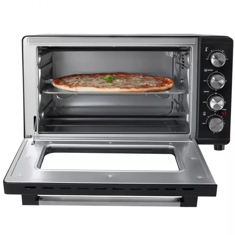 Mini orkaitė Adler AD 6030 — 30 L / 1500 W, mechaninis laikmatis, rotiseris, 230°C, laisvai pastatoma, juoda