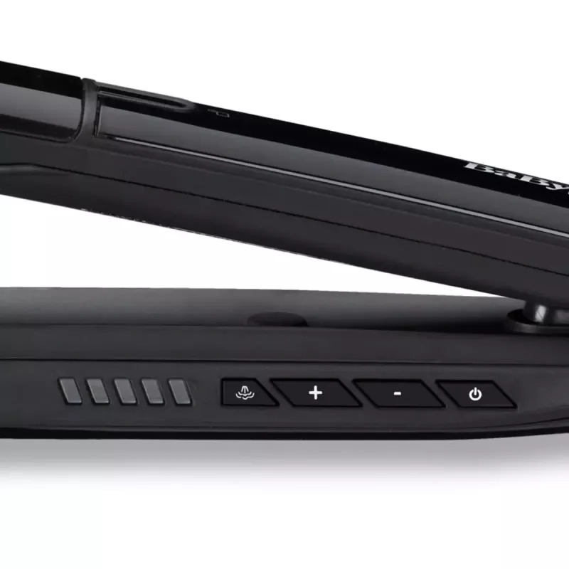 Tiesintuvas su garais BABYLISS ST496E Steam Mist Styler, 39×100 mm keraminės plokštelės, 150–230°C, 67 W, 2,5 m besisukantis laidas