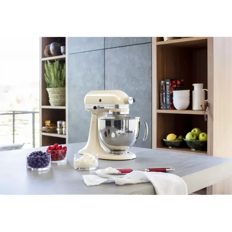 Stacionarus maišytuvas KITCHENAID 5KSM125EAC — 300 W, 4.8 L dubuo, 10 greičių, kreminė