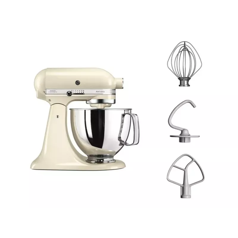 Stacionarus maišytuvas KITCHENAID 5KSM125EAC — 300 W, 4.8 L dubuo, 10 greičių, kreminė