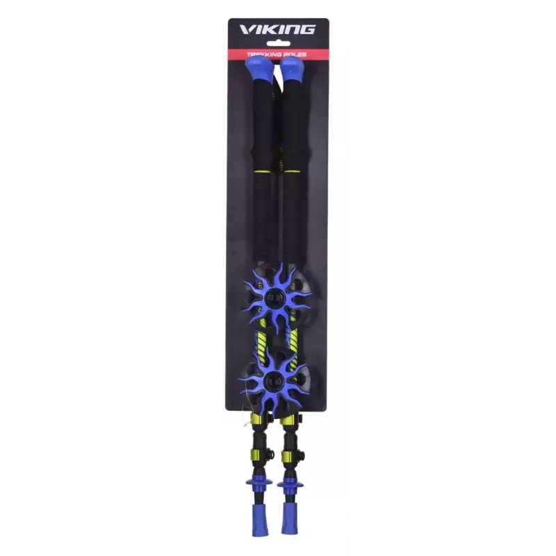 Trekkingo lazdos Viking Carbo Lite Black Lime, 175 cm, anglies pluoštas, 610 g (pora)