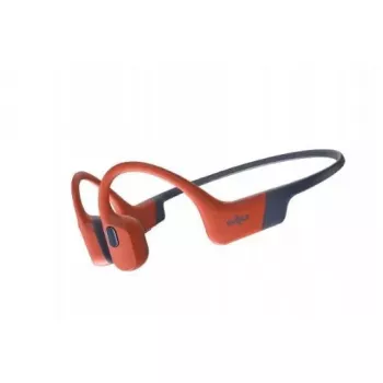 Kaulinio laidumo ausinės Shokz OpenSwim Pro – dvisparnės, IP68, Bluetooth 5.2, 9 h veikimo laikas, raudonos