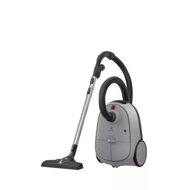 Cikloninis dulkių siurblys Electrolux EB61A5UG — 3,5 l dulkių maišas, 750 W, 12 m spindulys, turbo šepetys, nerūdijančio plieno teleskopinis vamzdis