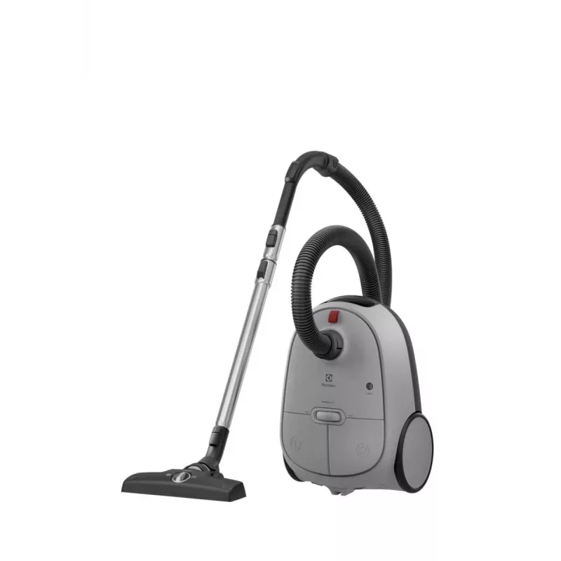 Cikloninis dulkių siurblys Electrolux EB61A5UG — 3,5 l dulkių maišas, 750 W, 12 m spindulys, turbo šepetys, nerūdijančio plieno teleskopinis vamzdis