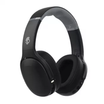 Ausinės Skullcandy Crusher Evo – belaidės ir laidinės viršugalvinės ausinės, Bluetooth 5.0, 40 h baterija, USB-C, 3,5 mm, sulankstomos, juodos