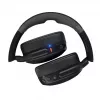 Ausinės Skullcandy Crusher Evo – belaidės ir laidinės viršugalvinės ausinės, Bluetooth 5.0, 40 h baterija, USB-C, 3,5 mm, sulankstomos, juodos