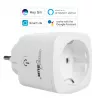 „Wi‑Fi“ nuotoliniu būdu valdomas kištukinis lizdas GreenBlue GB720F, F tipo kištukas, maks. apkrova 2×16 A (3680 W), baltas