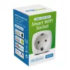„Wi‑Fi“ nuotoliniu būdu valdomas kištukinis lizdas GreenBlue GB720F, F tipo kištukas, maks. apkrova 2×16 A (3680 W), baltas