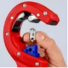 Vamzdžių pjoviklis Knipex 90 23 01 BK plieninis peilis plastikinė rankena 165 mm