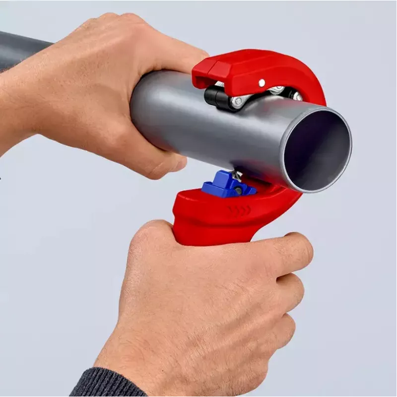 Vamzdžių pjoviklis Knipex 90 23 01 BK plieninis peilis plastikinė rankena 165 mm