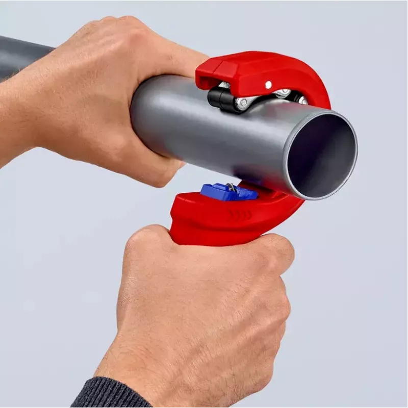 Vamzdžių pjoviklis Knipex 90 23 01 BK plieninis peilis plastikinė rankena 165 mm