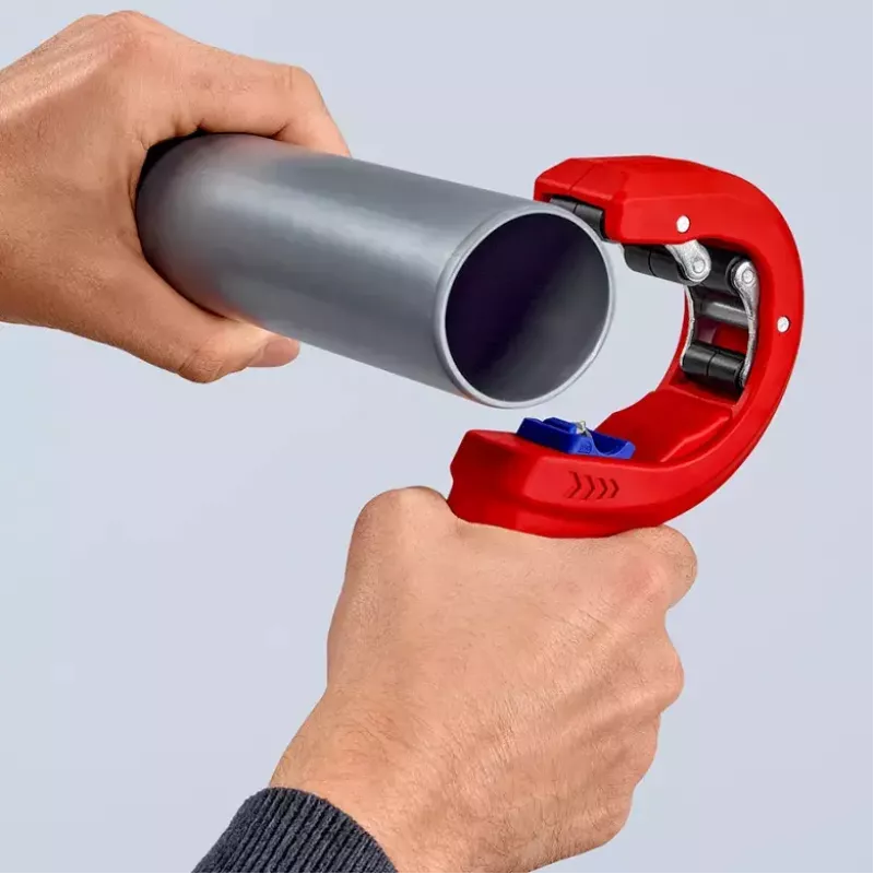 Vamzdžių pjoviklis Knipex 90 23 01 BK plieninis peilis plastikinė rankena 165 mm