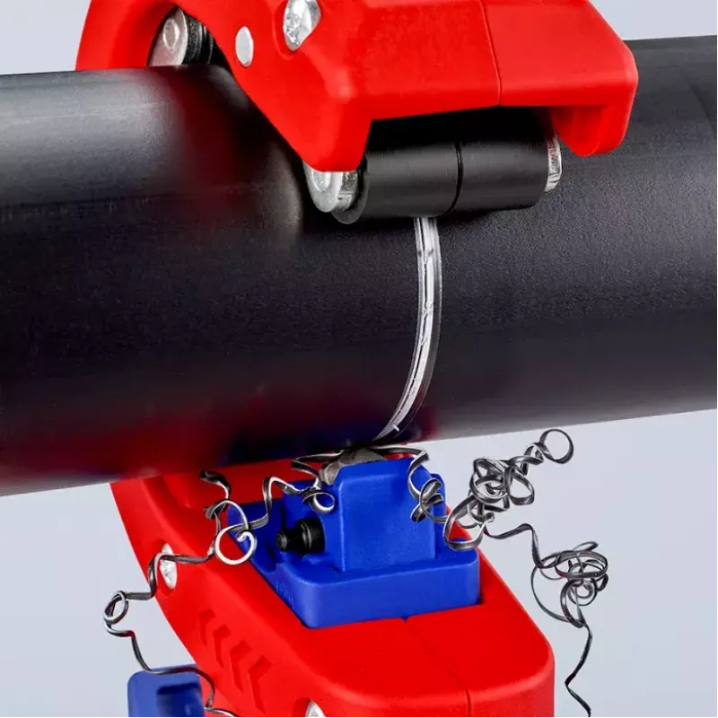 Vamzdžių pjoviklis Knipex 90 23 01 BK plieninis peilis plastikinė rankena 165 mm