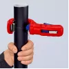 Vamzdžių pjoviklis Knipex 90 23 01 BK plieninis peilis plastikinė rankena 165 mm