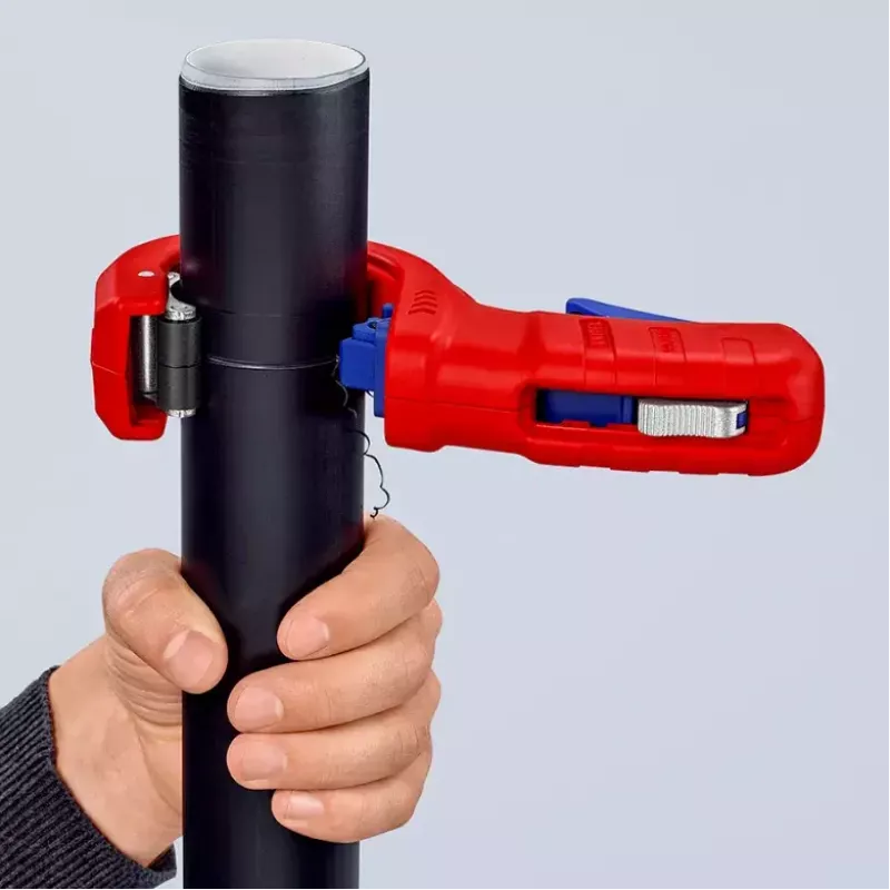 Vamzdžių pjoviklis Knipex 90 23 01 BK plieninis peilis plastikinė rankena 165 mm