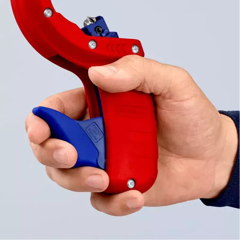 Vamzdžių pjoviklis Knipex 90 23 01 BK plieninis peilis plastikinė rankena 165 mm