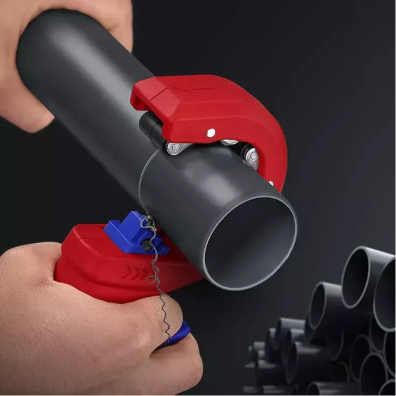 Vamzdžių pjoviklis Knipex 90 23 01 BK plieninis peilis plastikinė rankena 165 mm