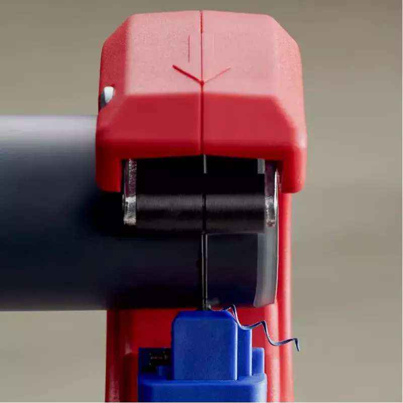 Vamzdžių pjoviklis Knipex 90 23 01 BK plieninis peilis plastikinė rankena 165 mm