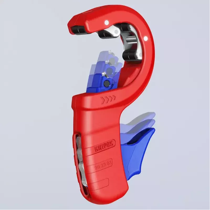 Vamzdžių pjoviklis Knipex 90 23 01 BK plieninis peilis plastikinė rankena 165 mm