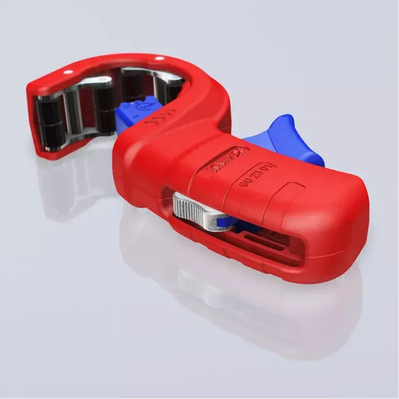 Vamzdžių pjoviklis Knipex 90 23 01 BK plieninis peilis plastikinė rankena 165 mm