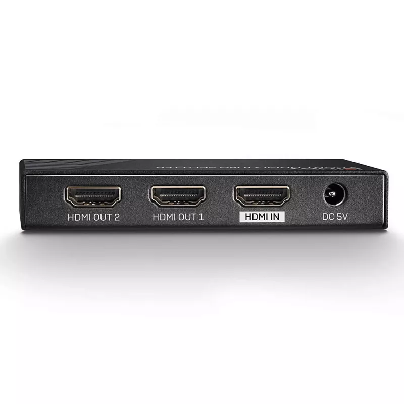 Lindy 38235 HDMI 2.0 18G signalo skirstytuvas (2 prievadai), 1x HDMI į 2x HDMI, HDR, HDCP 2.2, juodos spalvos