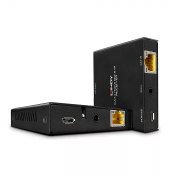 Lindy 50m Cat.6 HDMI 4K60 IR prailgintuvas su PoC ir Loop Out