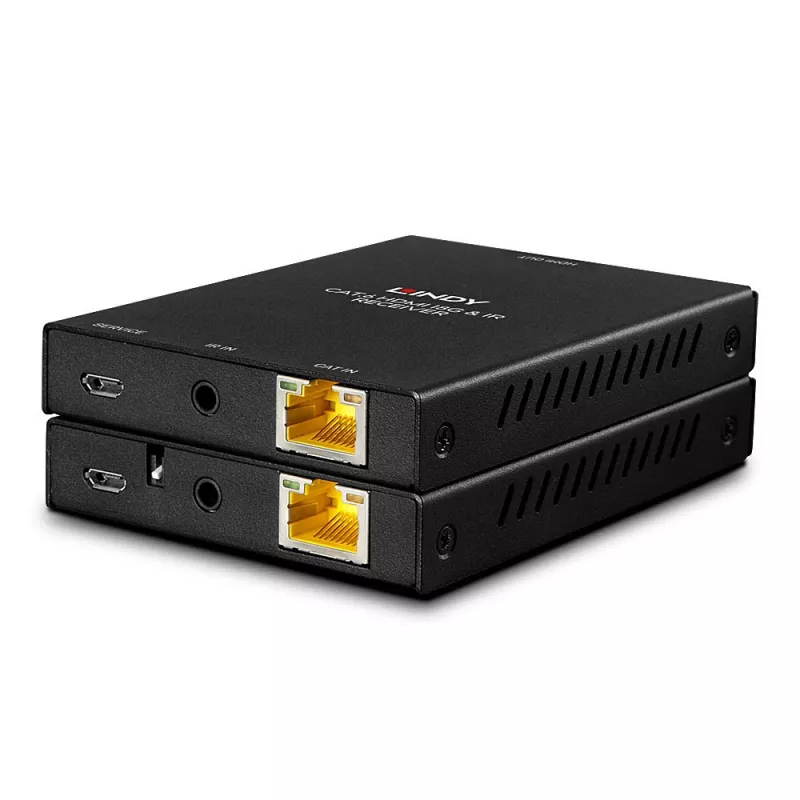 Lindy 50m Cat.6 HDMI 4K60 IR prailgintuvas su PoC ir Loop Out