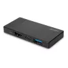 Lindy DST-Micro, USB-C nešiojamojo kompiuterio mikro dokų stotelė su 4K palaikymu ir 100W galios perdavimu