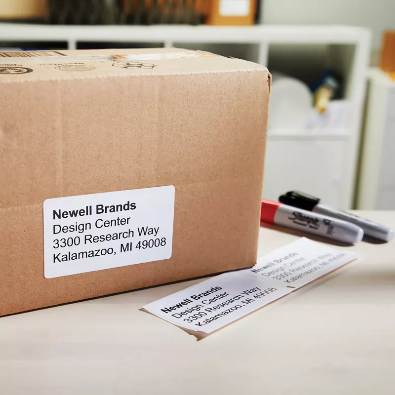 DYMO Autentiškos LabelWriter Universalios Etiketės 32mm x 57mm, 6 Rulonų po 1 000 Lengvai Nuimamų Etikečių (6 000 vnt.), Lipnios, LabelWriter Etikečių Spausdintuvams