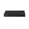 Lindy 38534 HDMI 8K60 signalo skirstytuvas (2 prievadai) su garso išvestimi ir raiškos mažinimu, 2x HDMI, HDR, juodos spalvos