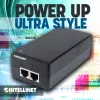 Intellinet Gigabit Ultra PoE+ injektorius, 1 x 60 W prievadas, suderinamas su IEEE 802.3bt ir IEEE 802.3at/af, plastikinis korpusas