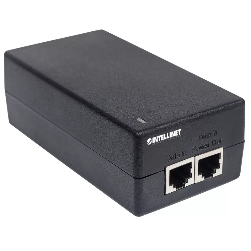 Intellinet Gigabit Ultra PoE+ injektorius, 1 x 60 W prievadas, suderinamas su IEEE 802.3bt ir IEEE 802.3at/af, plastikinis korpusas