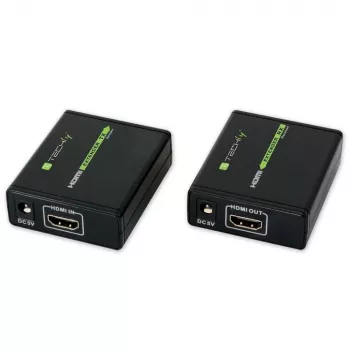 AV siųstuvas ir imtuvas TECHLY IDATA EXT-E70 — HDMI per Cat6/6a/7 prailgintuvas, Full HD 1920x1080, 60 m, 10.2 Gbit/s, HDCP, juodas