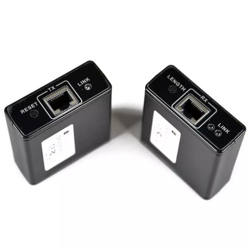 AV siųstuvas ir imtuvas TECHLY IDATA EXT-E70 — HDMI per Cat6/6a/7 prailgintuvas, Full HD 1920x1080, 60 m, 10.2 Gbit/s, HDCP, juodas