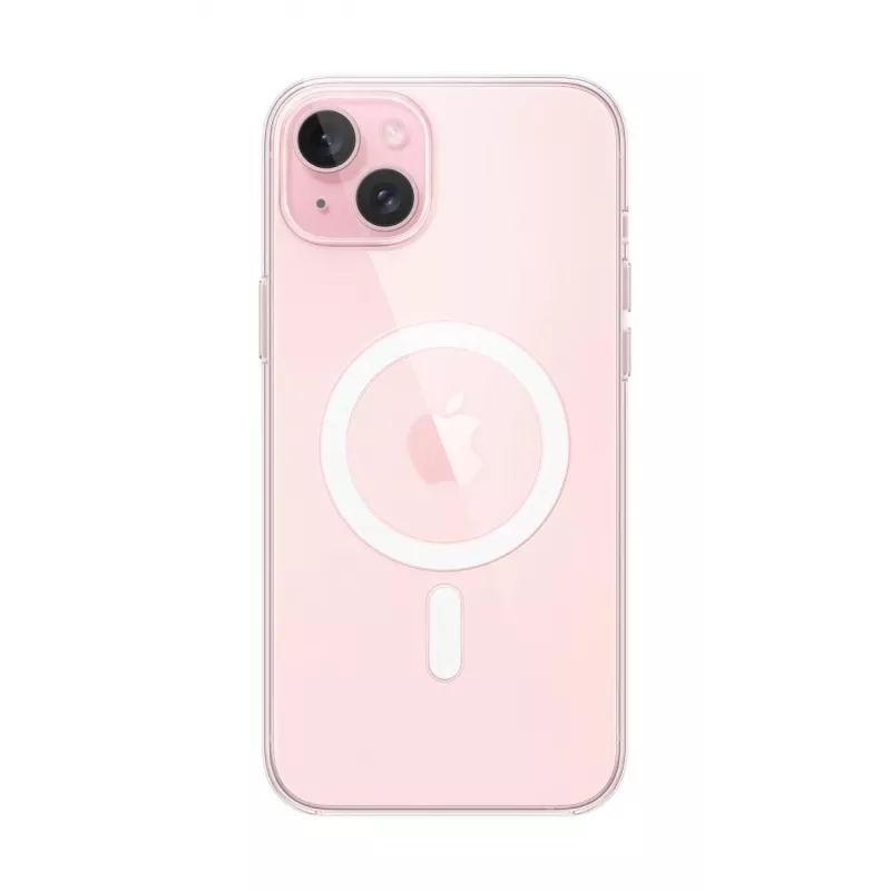 Apple Clear Case su MagSafe, iPhone 15 Plus, permatomas