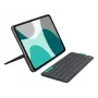 LOGITECH Flip Folio Graphite – iPad Pro 11 colių (M4), iPad Air 11 colių (M2 ir M3), iPad Air (5-os kartos) – QWERTY JK
