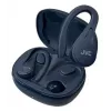 Į ausį įdedamos ausinės JVC HA-EC25TAU — True Wireless, Bluetooth 5.1, IPX5, užkabinamos už ausies, 6 mm tvarkyklės, 30 h su dėklu, mėlynos