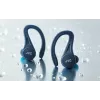 Į ausį įdedamos ausinės JVC HA-EC25TAU — True Wireless, Bluetooth 5.1, IPX5, užkabinamos už ausies, 6 mm tvarkyklės, 30 h su dėklu, mėlynos